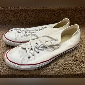 Men’s size 13 converse all stars white womens size 15